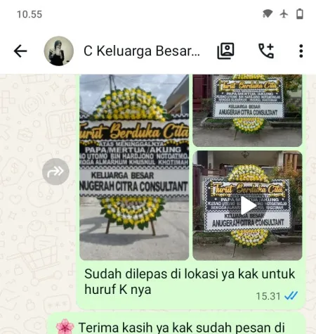 Pengiriman Papan Bunga Duka Proyonanggan Utara Batang